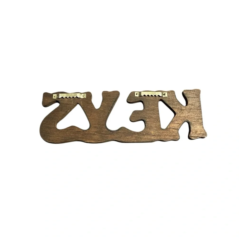 Rustic Brown Key Holder Keys Wood 4 Hook Wall Hanging House Vintage Rustic Cabin